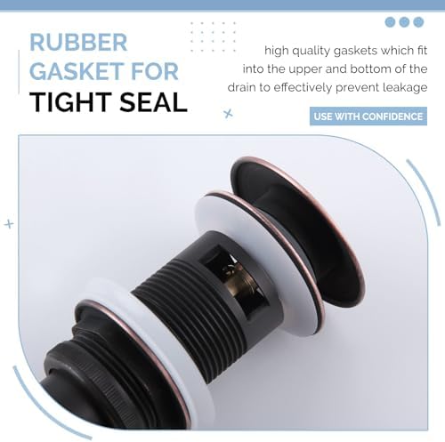 Angle Simple Brass Sink Drain Stopper