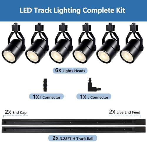 Bravsekai PAR20 LED Track Lighting Kit