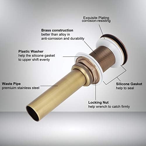 Hyuduo Bathtub Plug - Overflow Prevention Easy Use