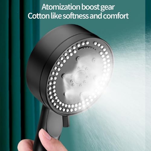 High-Pressure Turbo Shower Head with 8 Modes