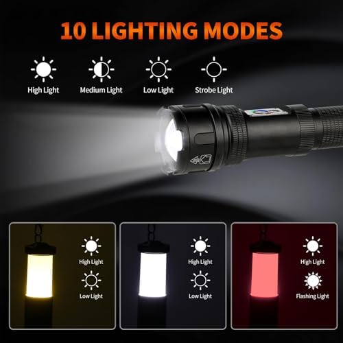 ULTRAFIRE Tactical Flashlight with Camping Lantern