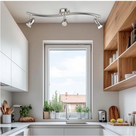 Modern Ceiling Lighting 28 3-Light Flush Mount Kit with Adjustable Track