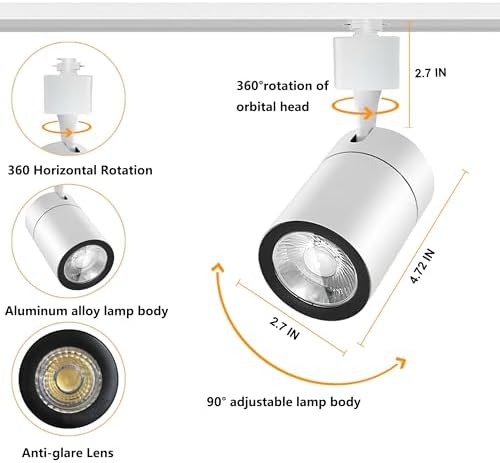 Bravsekai H-Type LED Track Lighting Kit