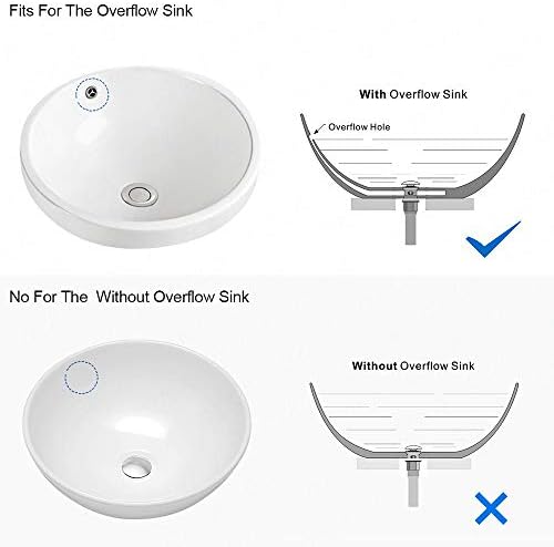GZILA Bathroom Pop Up Drain with Hair Catcher and Overflow