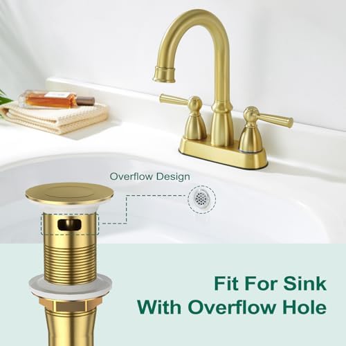 Gold Sink Drain Stopper Set