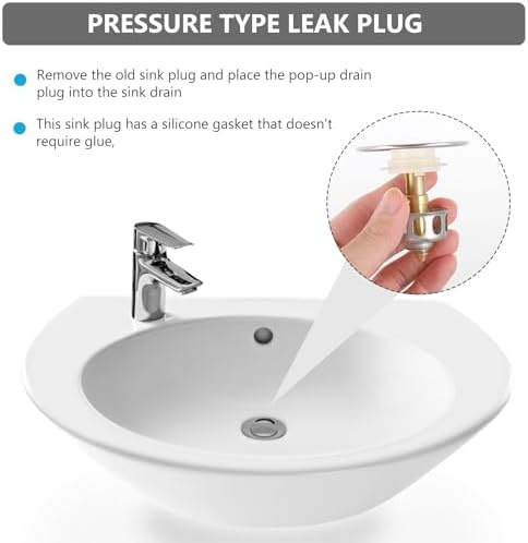 Sturdy 35mm Bathroom Sink Stopper with Anti-Clog Features