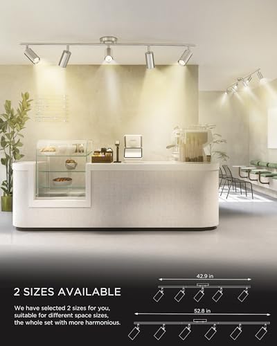 FEMILA 43 Inch Kitchen Track Lighting with 3000K LEDs 350 Rotatable