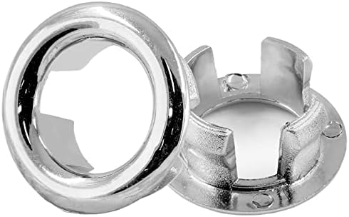 Bathrooms Replace 2PCS Sink Overflow Ring Durable Easy to Install Silver