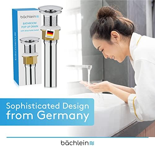 German bathroom sinkDrain no overflow pop up characteristic