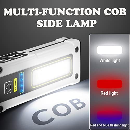 DLHONORV LED Rechargeable EDC Flashlight Super Bright Tactical Pocket Torch