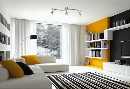 Modern Ceiling Lighting 28 3-Light Flush Mount Kit with Adjustable Track