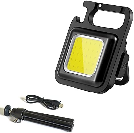 Mini COB Flashlight 500 Lumens Rechargeable Keychain Light