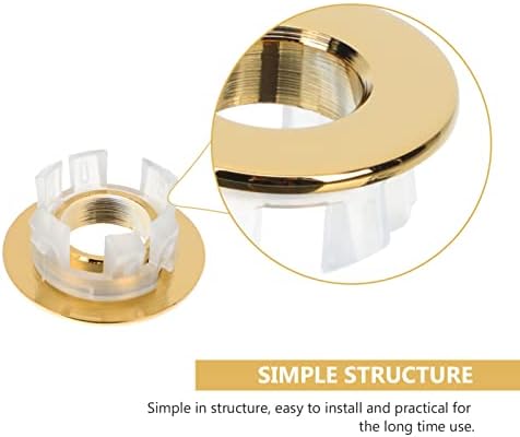 Unique Design Copper Sink Overflow Ring 2Pcs