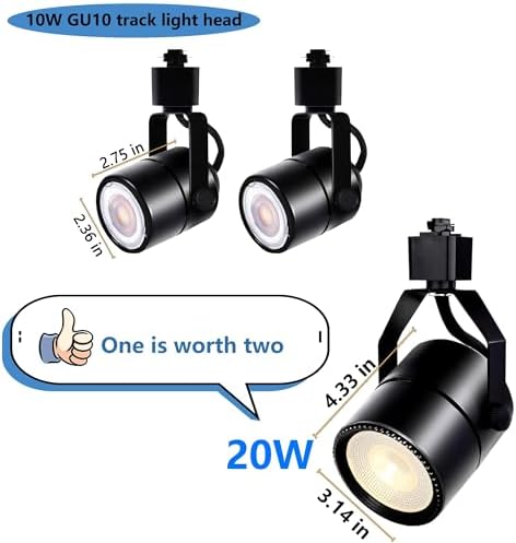 Bravsekai PAR20 LED Track Lighting Kit