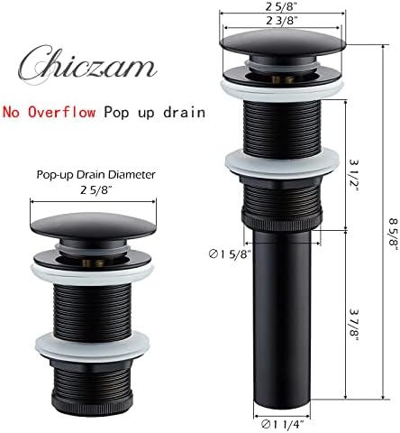 Durable Solid Brass Sink Drain Stopper for Bathroom Basins