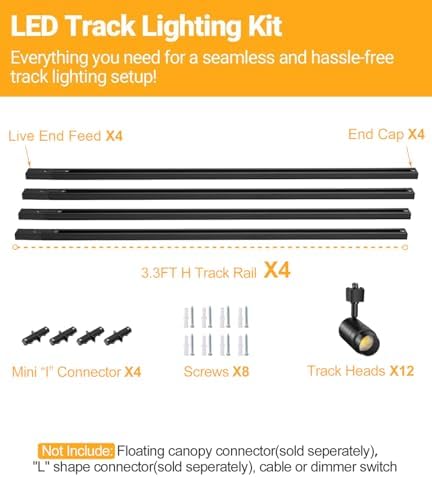 TuyuBEE LED Track Lighting Kit