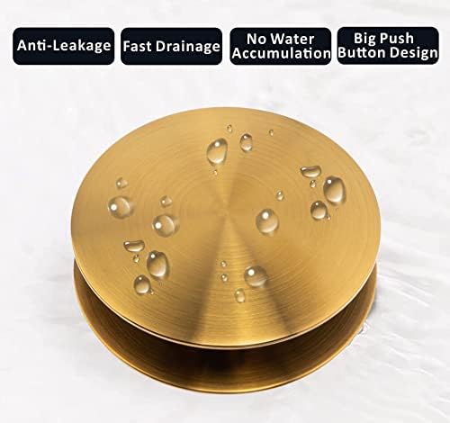 Artiwell Universal Sink Drain Stopper Brushed Gold 1