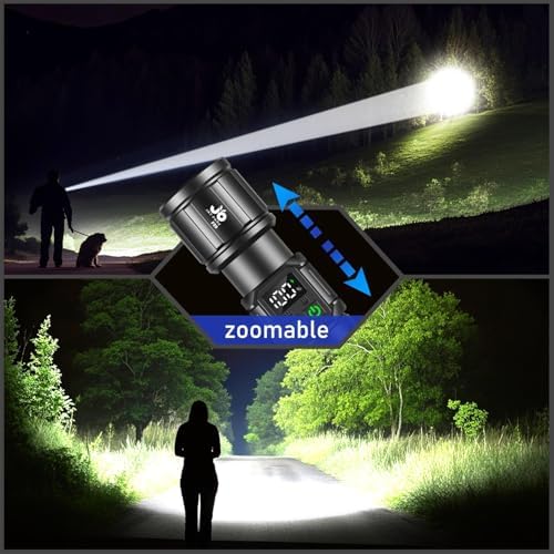 Finger-Grip Handheld Rechargeable Flashlight with 1000000 Lumens