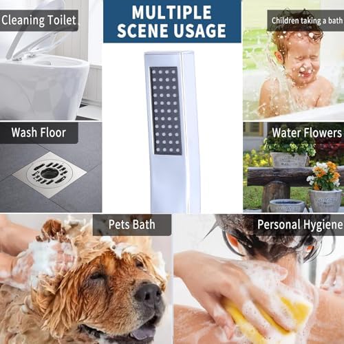 Experience the ultimate in luxury with Peisaluo rainfall shower head 10m hose