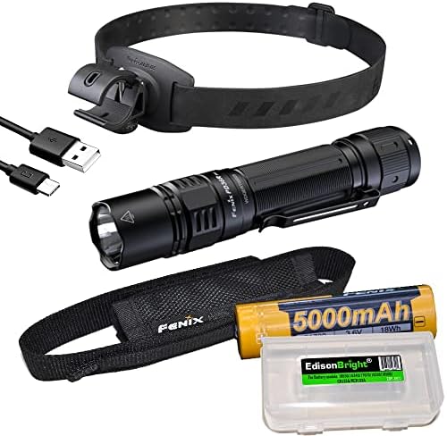 Fenix PD36R Pro 2800 Lumen Rechargeable LED Flashlight with Helmet Mount