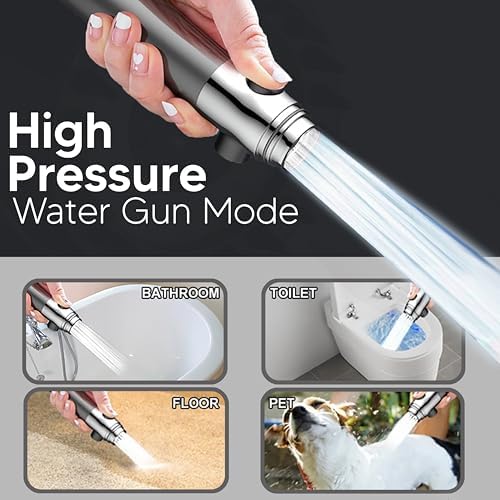 Homist Handheld Shower Head with 4 Modes and ONOFF Switch