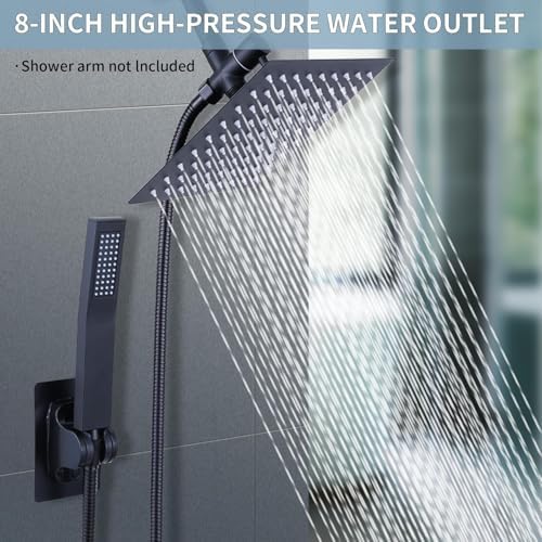 Rainfall Shower Head Dual Design Luxury Relaxed Bath Experience
