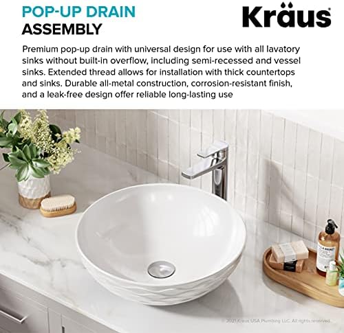 Kraus Chrome Sink Drain Assembly
