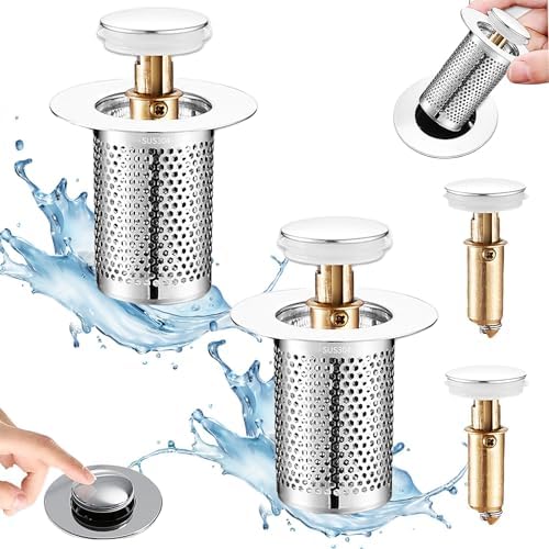 2-Piece Stainless Steel Sink Drain Stopper for US Sinks