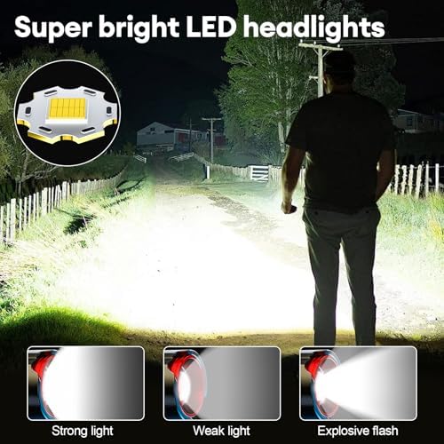 Adjustable LED Headlamp with Motion Sensing