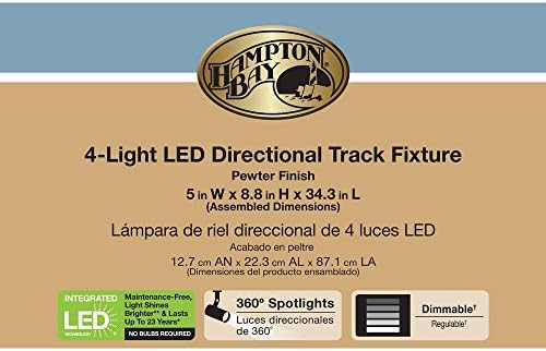 Hampton Bay 4-Light Integrated LED Track Lighting