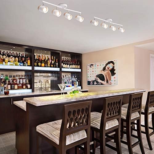TeHenoo 4 Light Track Lighting with Flexible Arm