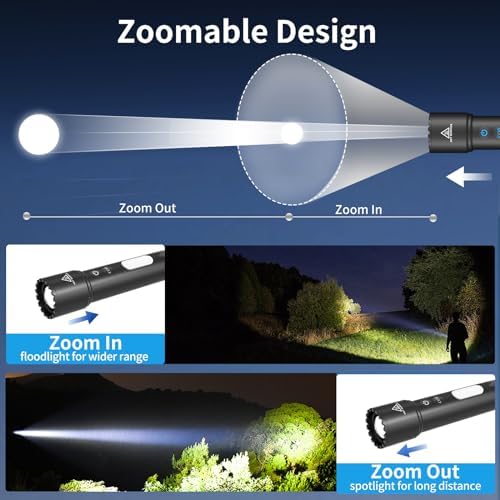 MOLAER Rechargeable LED Tactical flashlight Small compact and high-luminosity