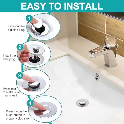 HeroGo Universal Sink Drain Stopper for Bathroom Bathtub