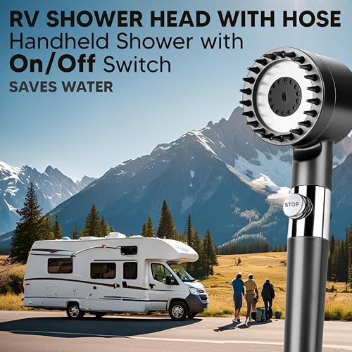 Homist Handheld Shower Head with 4 Modes and ONOFF Switch