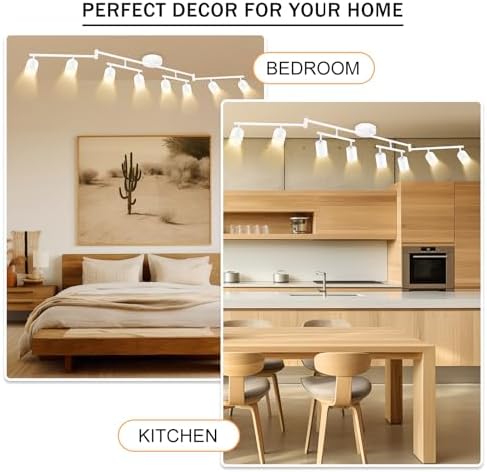 Sturdy 8-Light Track Lighting Kit for Home
