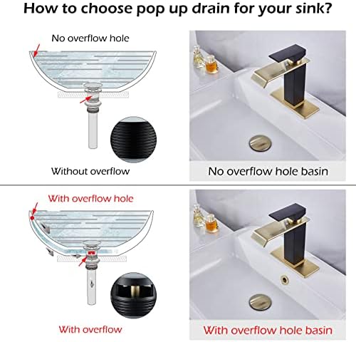 Durable Solid Brass Sink Drain Stopper for Bathroom Basins