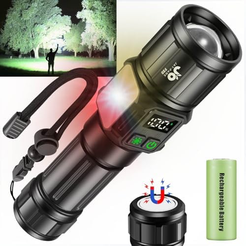 Finger-Grip Handheld Rechargeable Flashlight with 1000000 Lumens