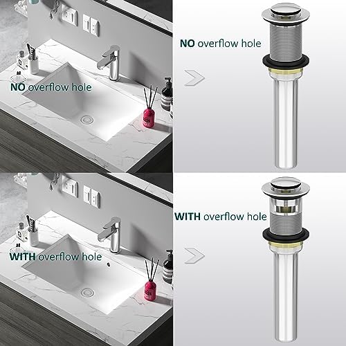 Georkios Brushed Nickel Sink Drain Stopper