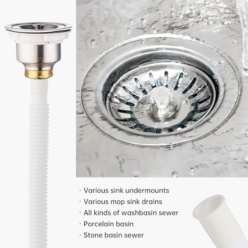 ite 1-14-inch Flexible Sink Drain Pipe White
