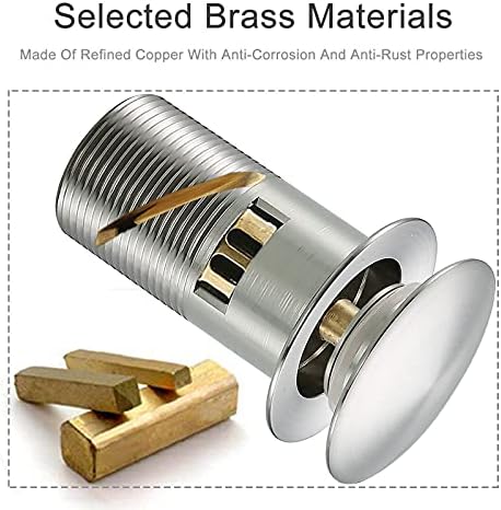 1 14 Brushed Nickel Sink Drain with Brass Strainer Basket