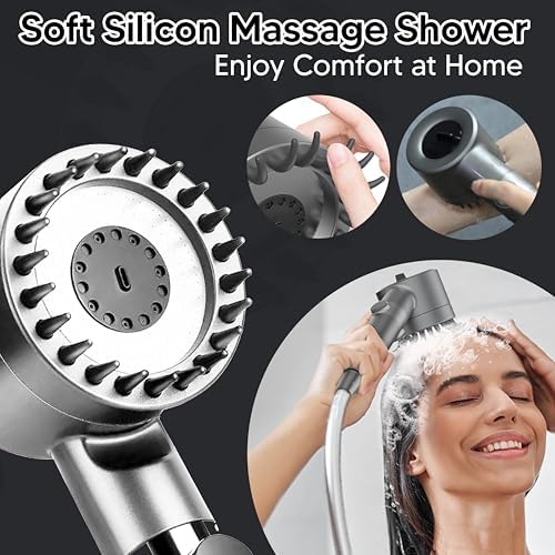 Homist Handheld Shower Head with 4 Modes and ONOFF Switch