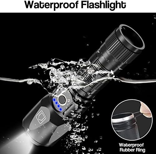 Super-Bright Rechargeable Flashlight with Zoom Function