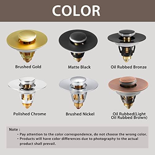 Fransiton Bathroom Sink Stopper with Hair Catcher