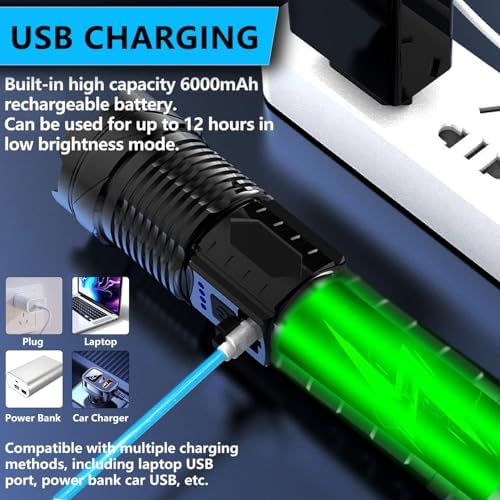 990K Rechargeable LED Flashlight