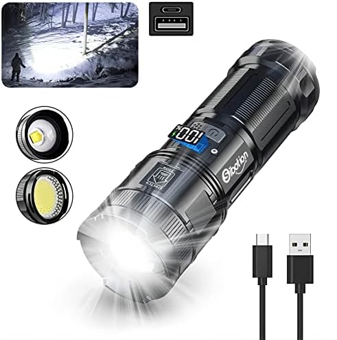 Rechargeable Tactical Flashlight High Brightness 120000 Lumens