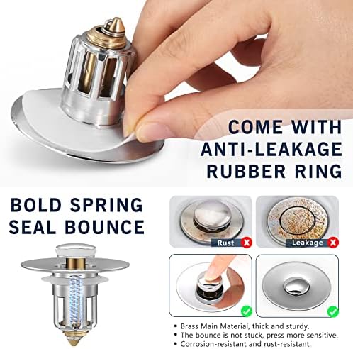 Universal 2 in 1 Sink Stopper Full Brass