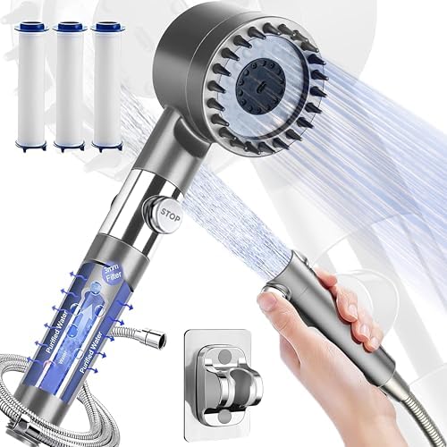 Homist Handheld Shower Head with 4 Modes and ONOFF Switch
