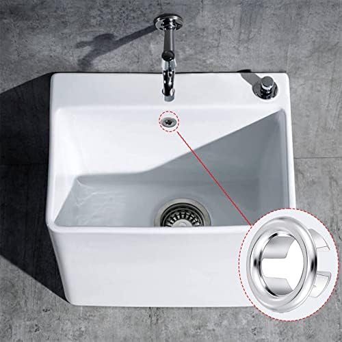 LiXiongBao4-Piece Bathroom Sink Overflow Drain Cover Set