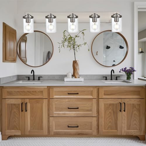 BONLICHT Modern 5-Light Adjustable Ceiling Light with Brushed Nickel