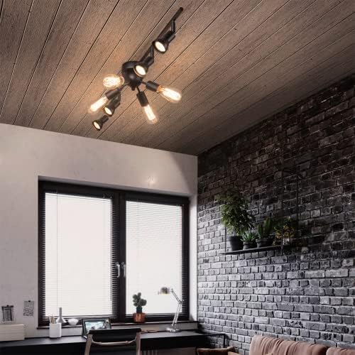 Mirrea Complete Track Lighting Kit with Adjustable Heads for Ceiling